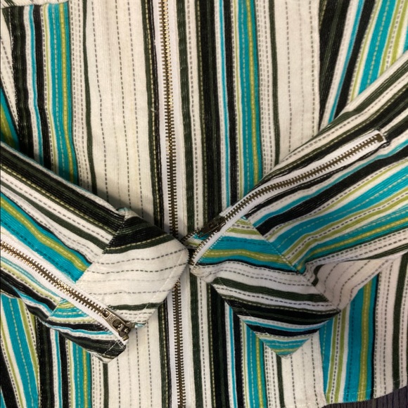 Vintage Wet Seal Full Zip Striped Jacket Women's Blazer - Picture 4 of 5